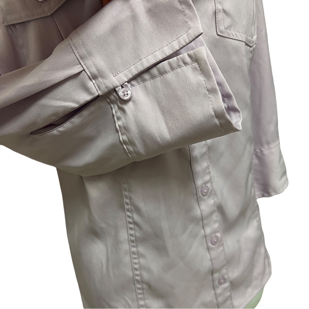 EST. 1946, Women's Lavendar Button Down Blouse, Size Large - Picture 5 of 10
